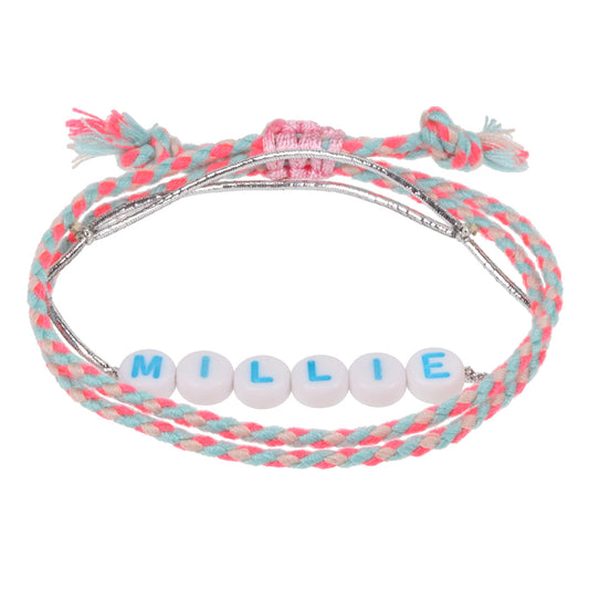 GP081 - Girls Personalised Bracelet - Millie