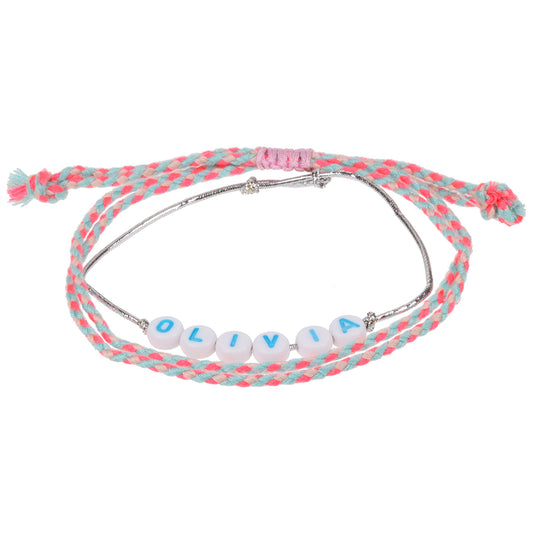GP086 - Girls Personalised Bracelet - Olivia