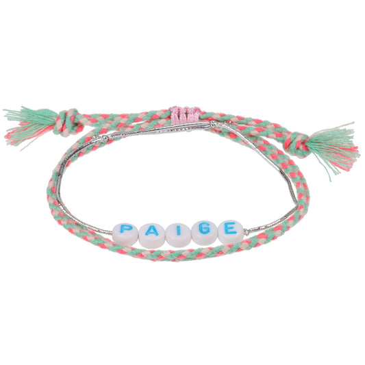 Girls Personalised Bracelet - Paige