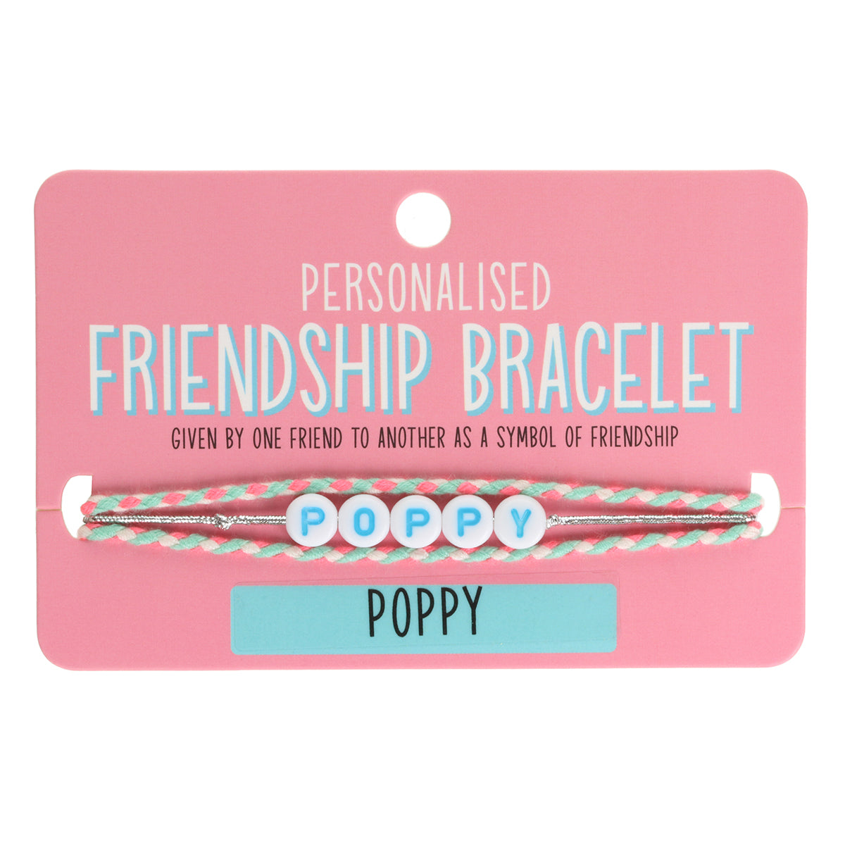 GP090 - Girls Personalised Bracelet - Poppy