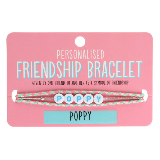 GP090 - Girls Personalised Bracelet - Poppy