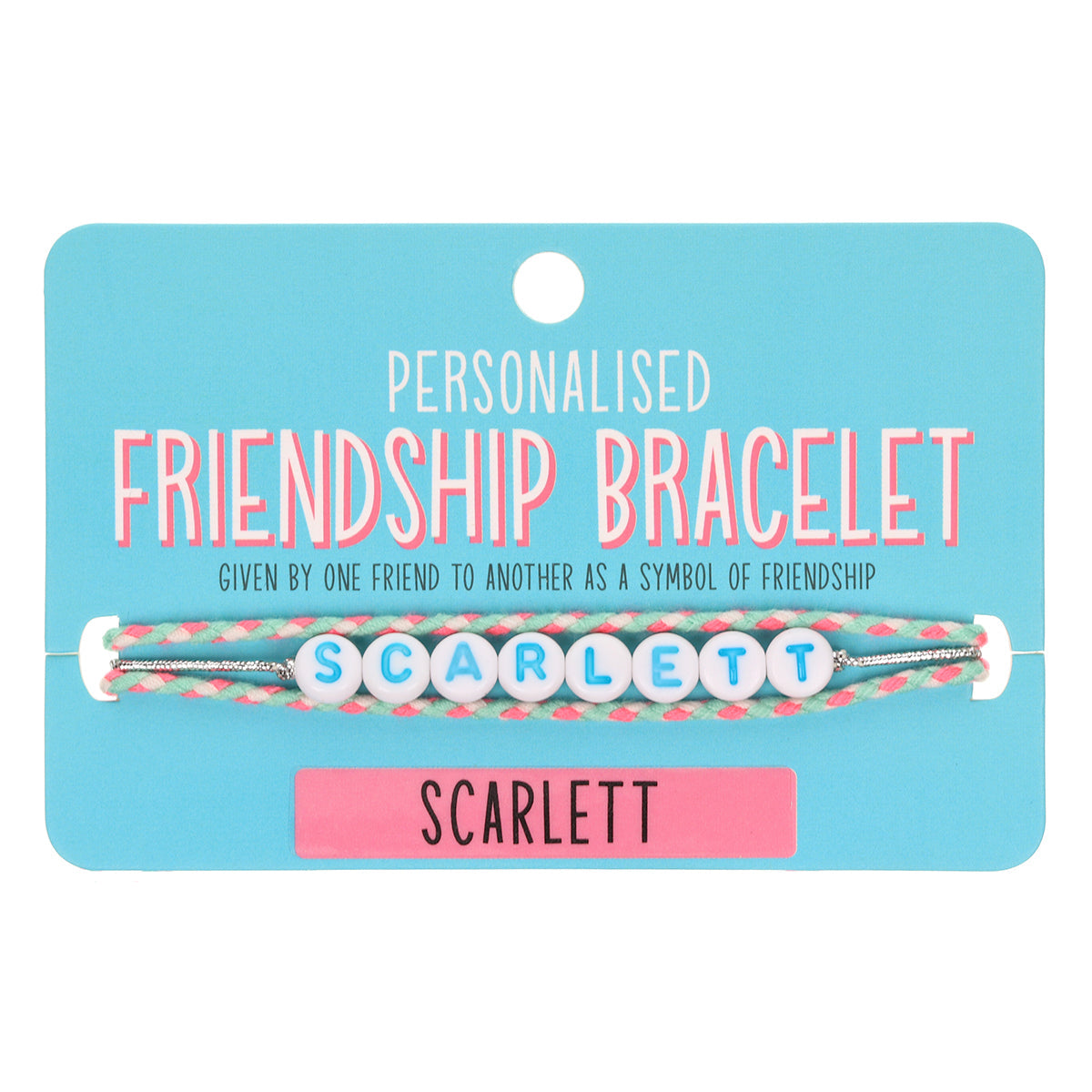 GP095 - Girls Personalised Bracelet - Scarlett