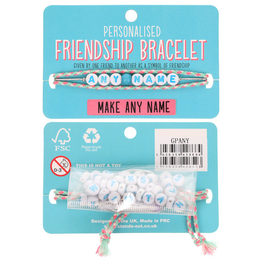 GPANY - Girls Personalised Bracelet - Make Any Name