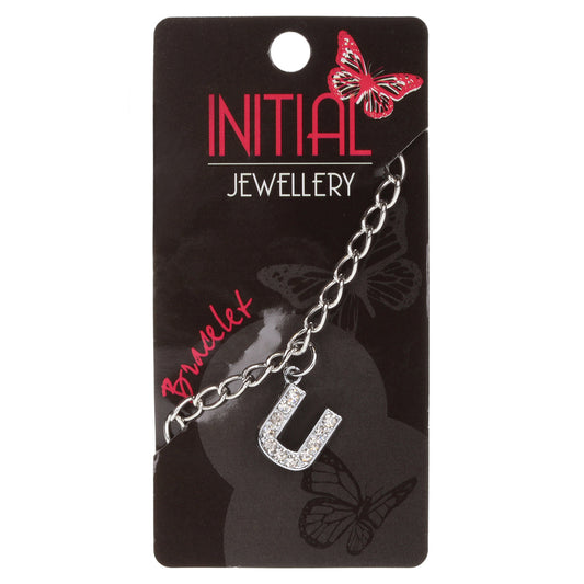Personalised Initial Bracelet - U