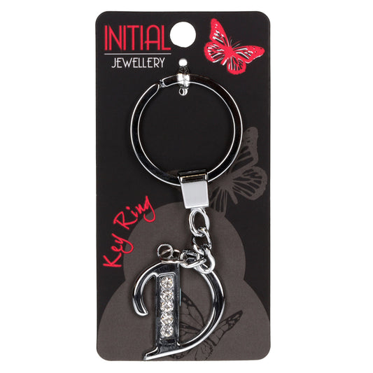 Personalised Initial Keyring - D