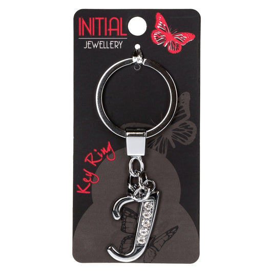 Personalised Initial Keyring - J