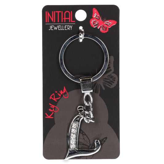 Personalised Initial Keyring - L