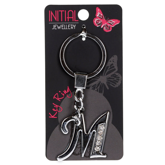 Personalised Initial Keyring - M