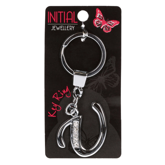 Personalised Initial Keyring - U