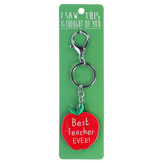 A KEYRING SAYING 'BEST TEACHER EVER'