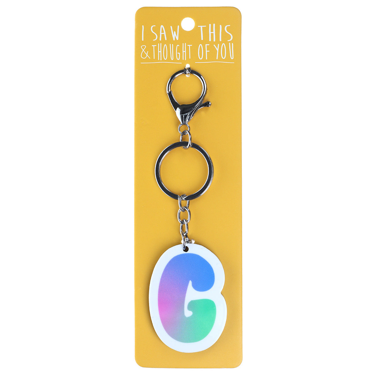 A KEYRING SAYING 'G'