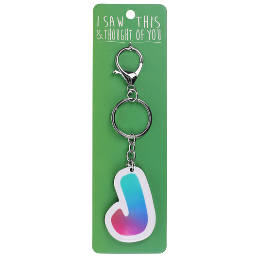 A KEYRING SAYING 'J'