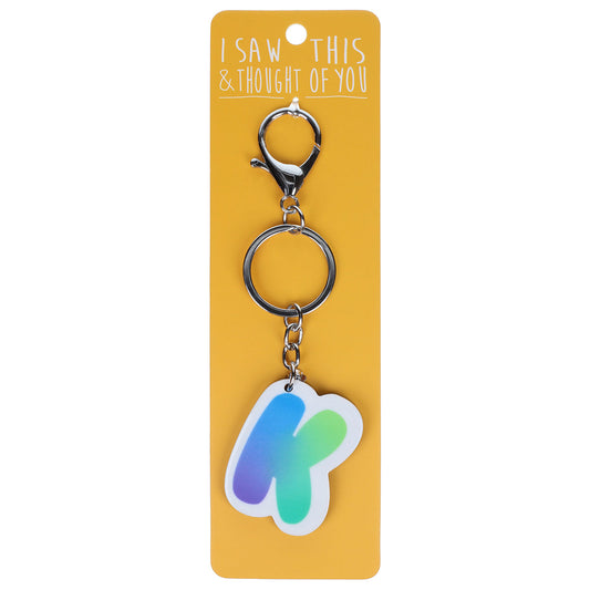 A KEYRING SAYING 'K'