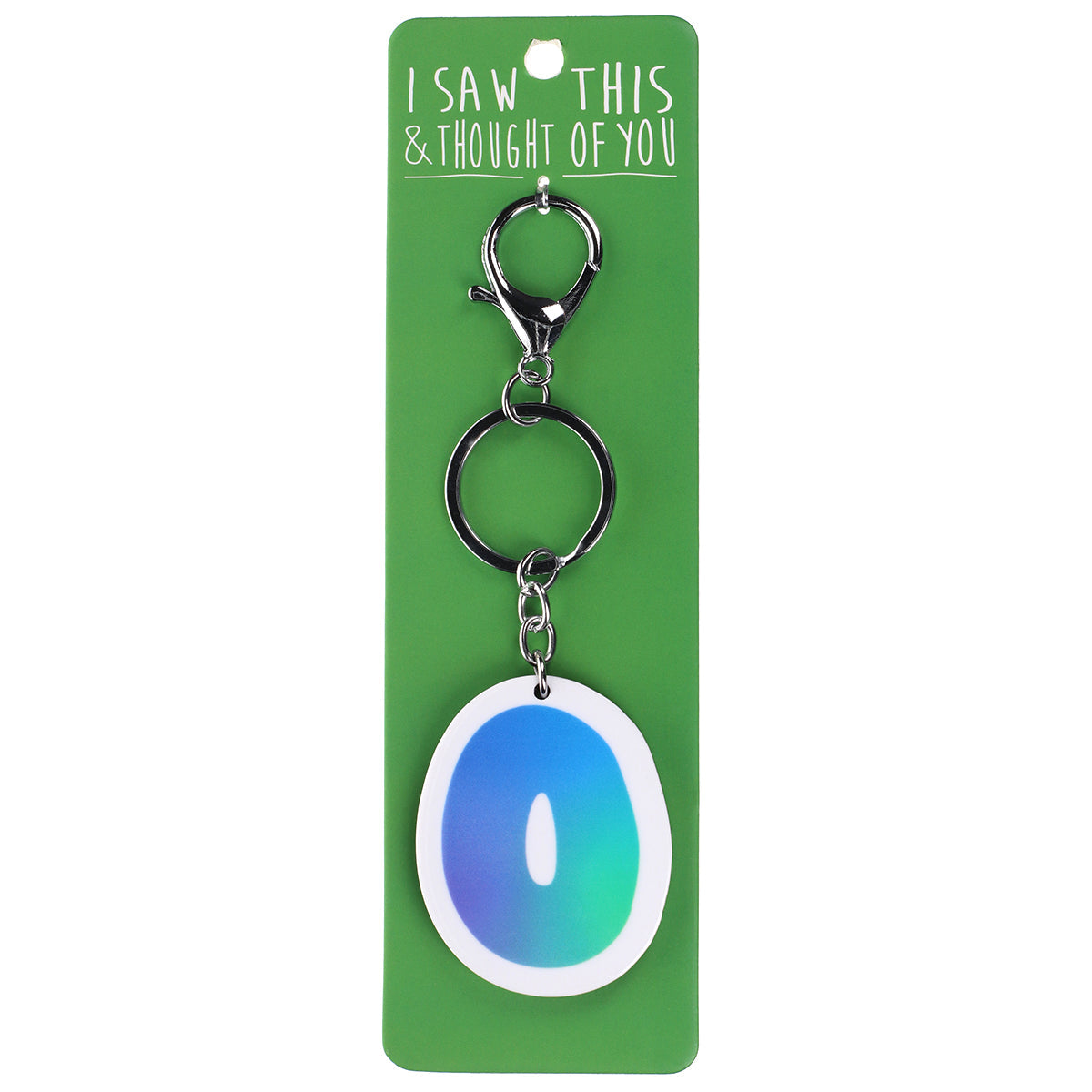 A KEYRING SAYING 'O'