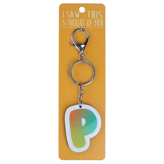 A KEYRING SAYING 'P'