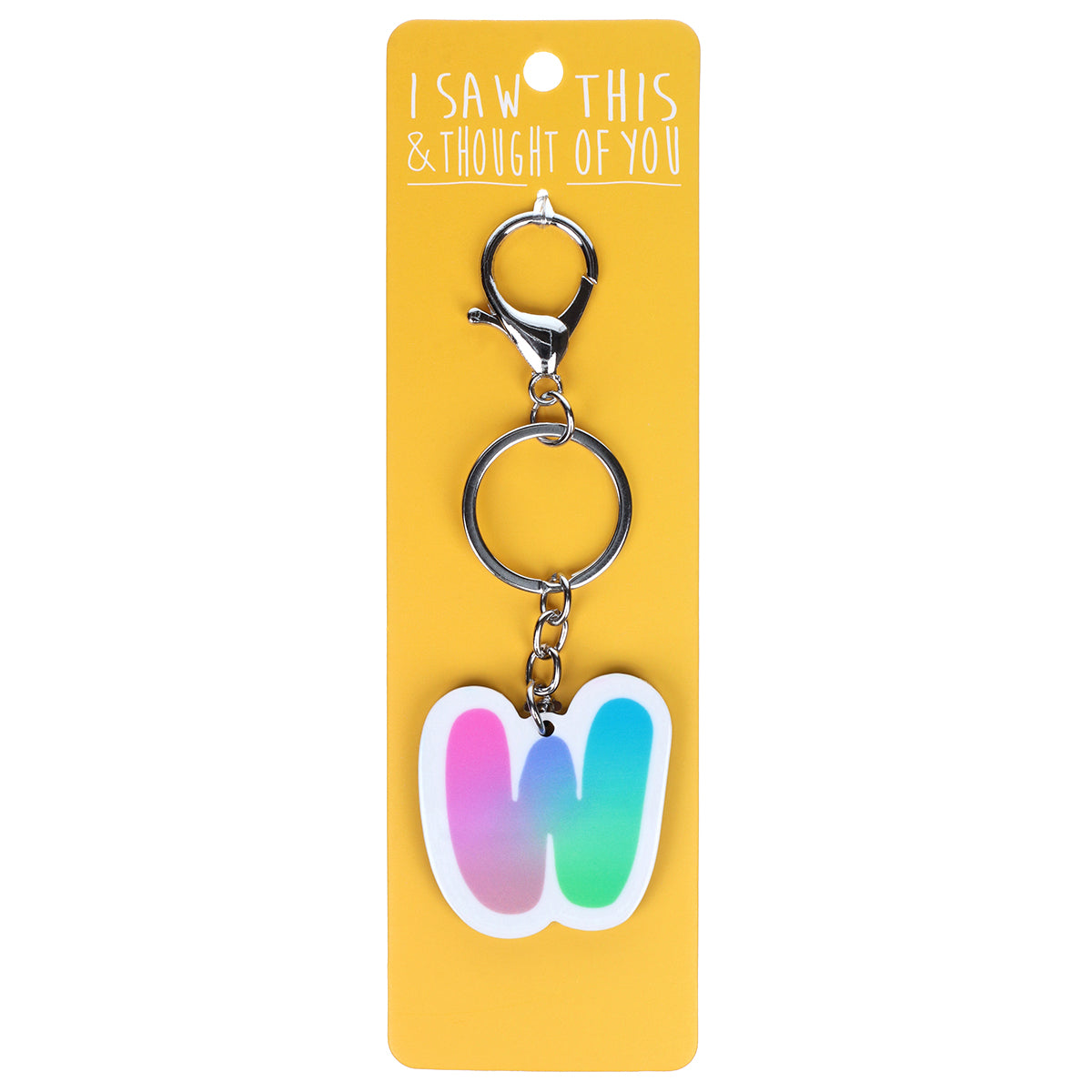 A KEYRING SAYING 'W'