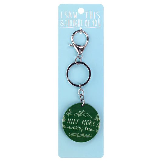 A KEYRING SAYING 'HIKE MORE'