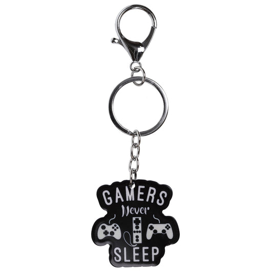 IS051 - Keyring "Gamers Never Sleep"