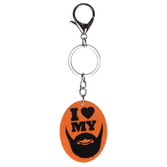 Keyring "Heart My Beard"