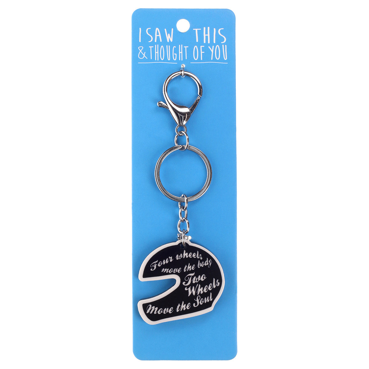 A KEYRING SAYING 'TWO WHEELS'