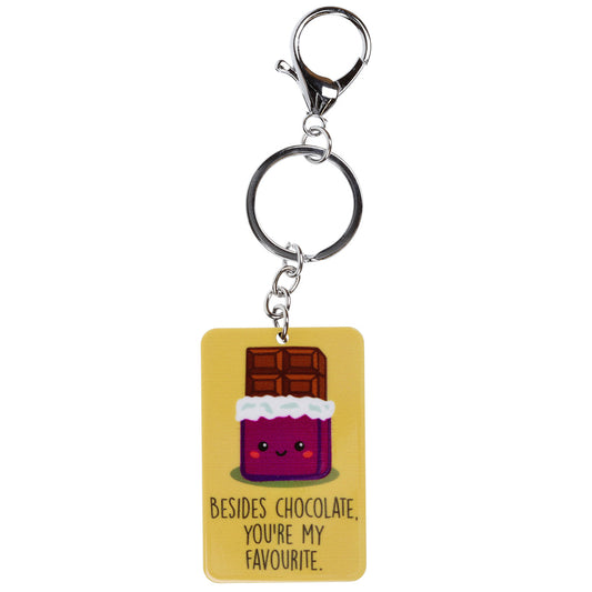 Keyring "Besides Chocolate"