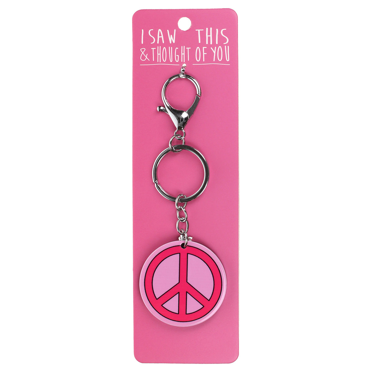 A KEYRING SAYING 'PEACE'