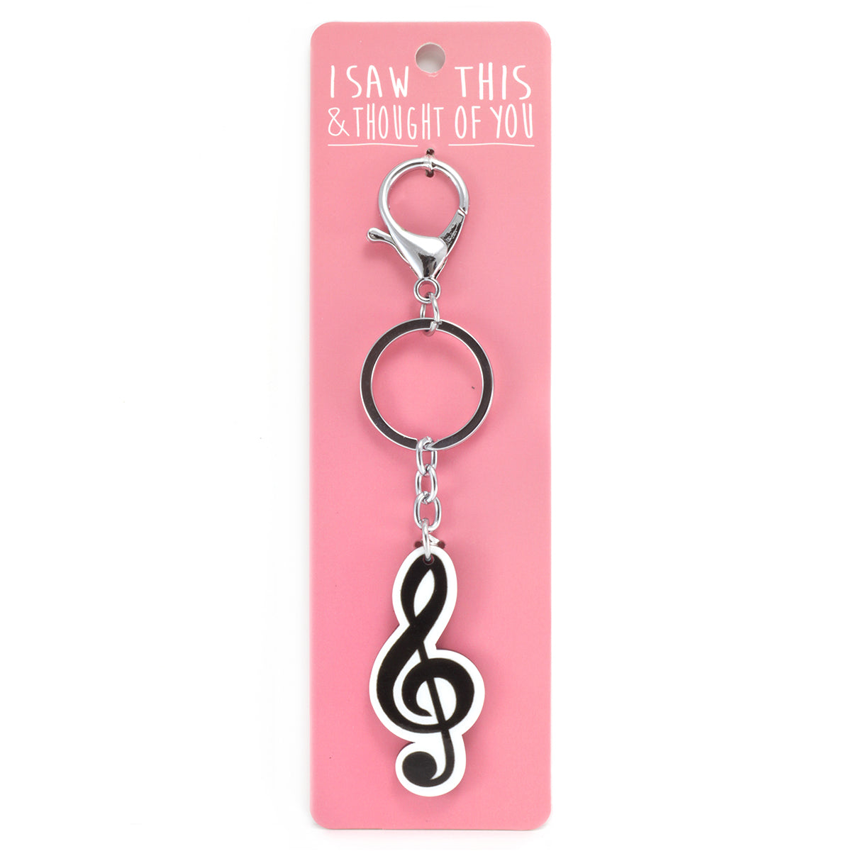 A KEYRING SAYING 'TREBLE CLEF'
