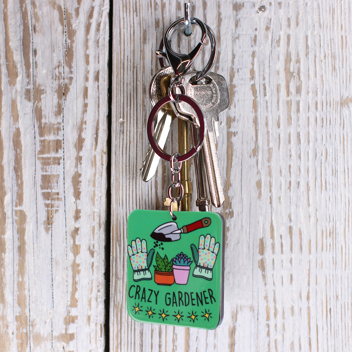 Keyring "Crazy Gardener"