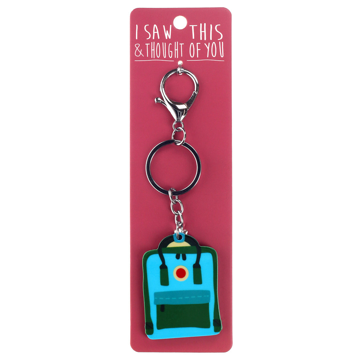 A KEYRING SAYING 'RUCKSACK'