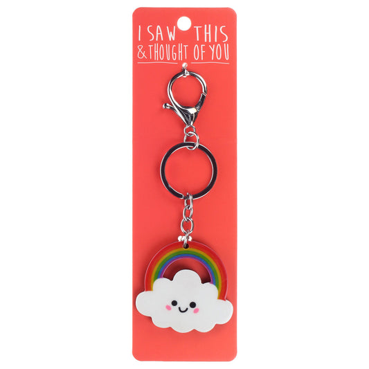 A KEYRING SAYING 'RAINBOW CLOUD'