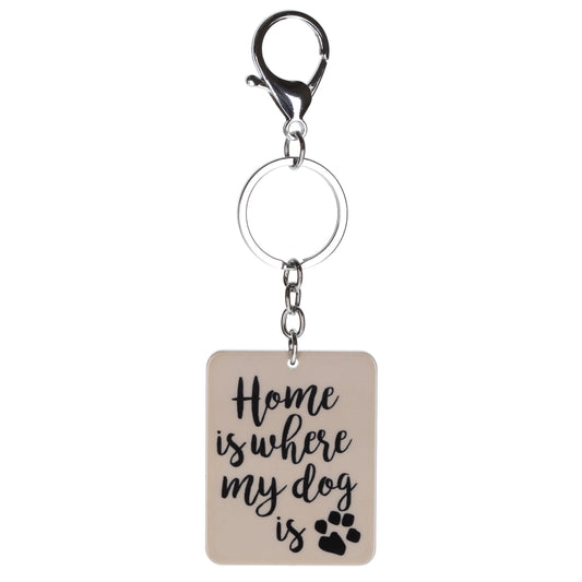 Keyring "Home Dog Is"