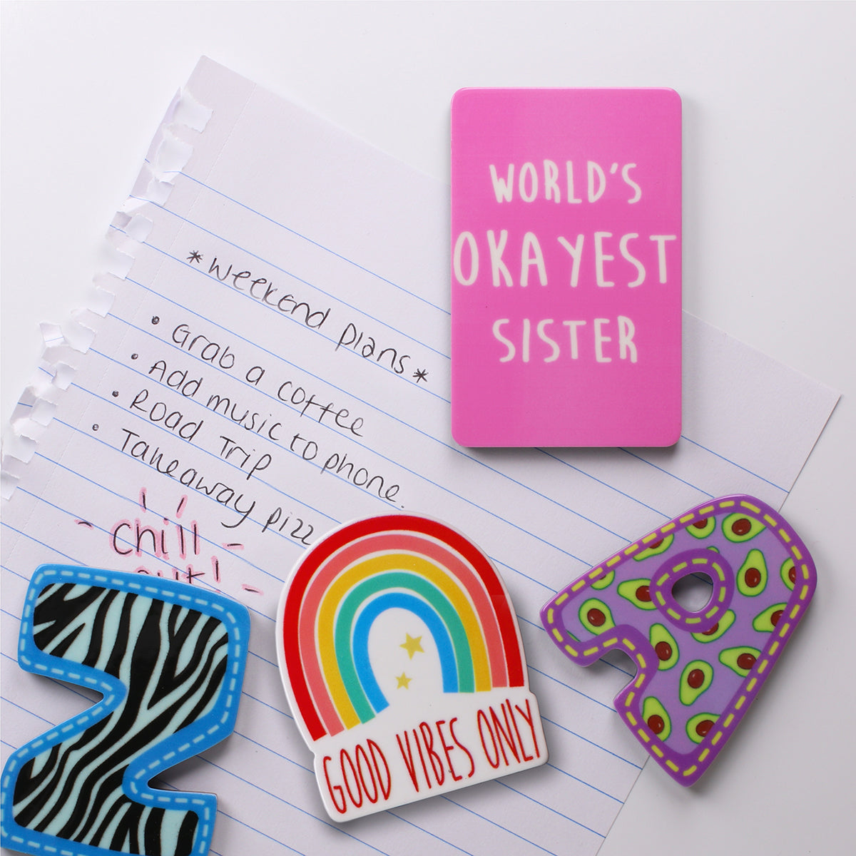 MA003 - Fridge Magnet "Worlds Okayest Sister"