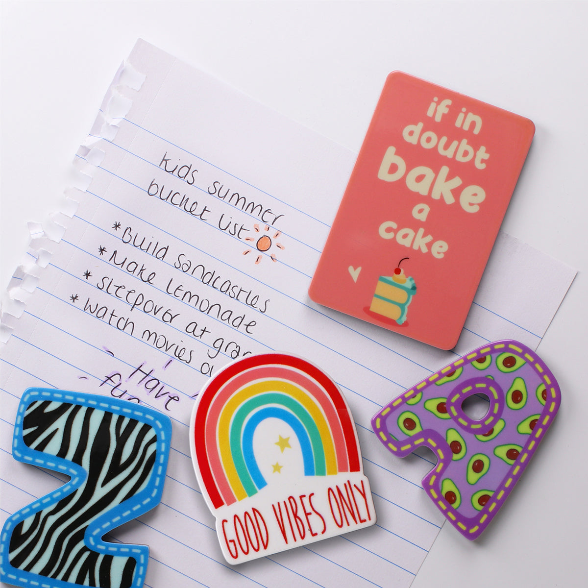 Fridge Magnet "If in Doubt, Bake a Cake"