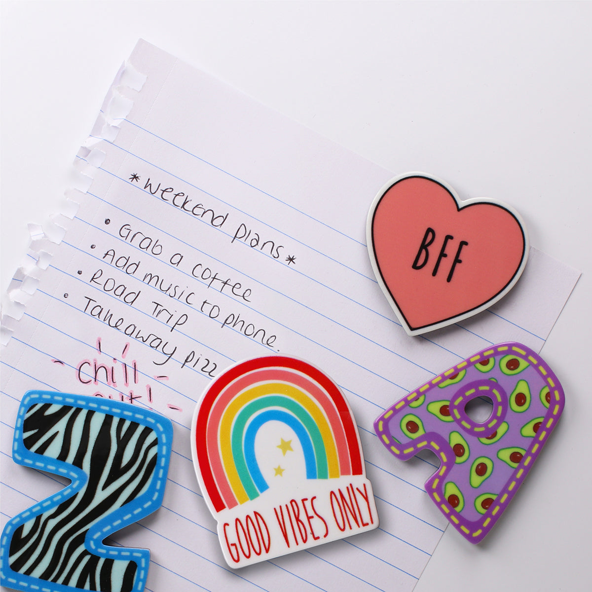 MA102 - Fridge Magnet "BFF Heart"