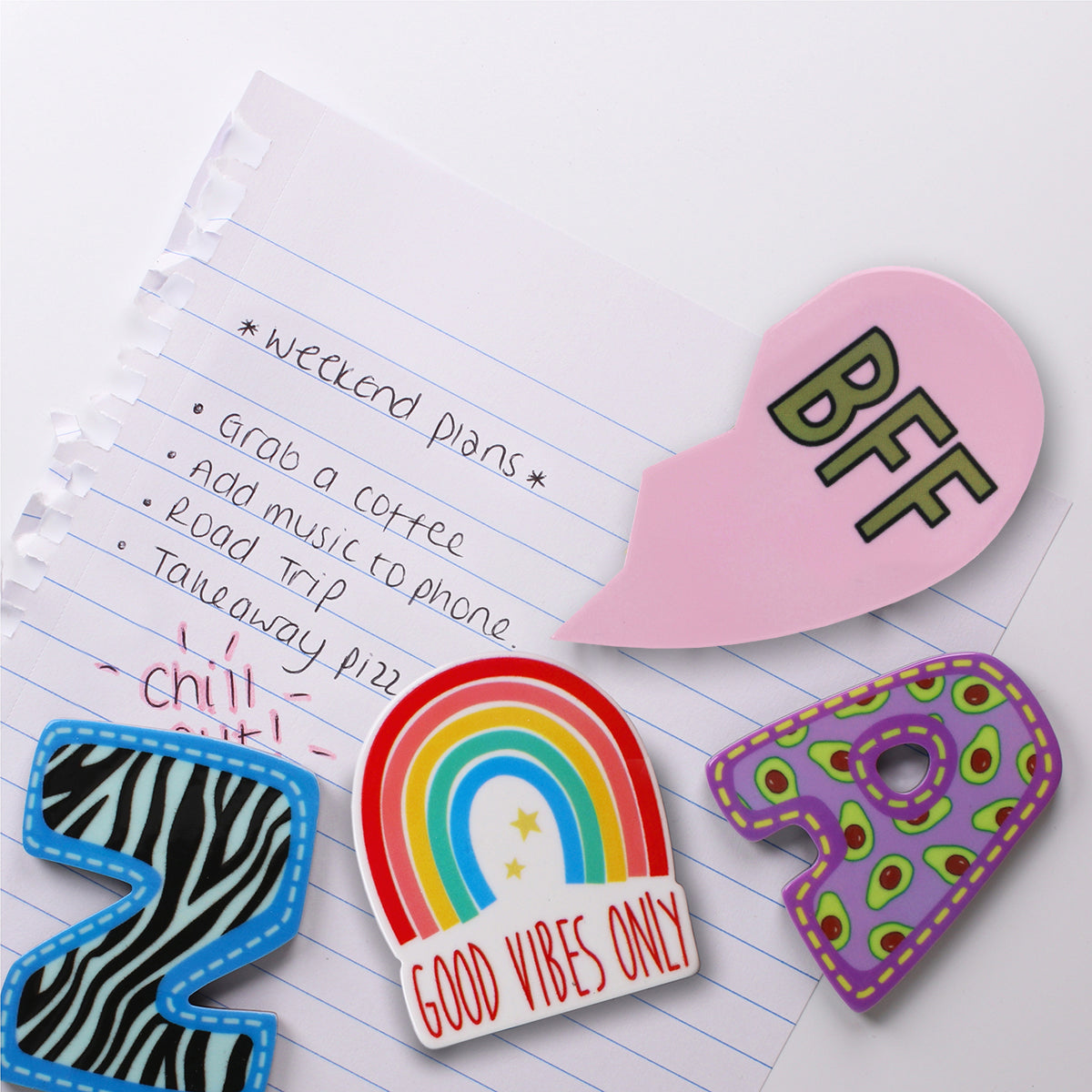 MA153 - Fridge Magnet "BFF Heart Left Side"