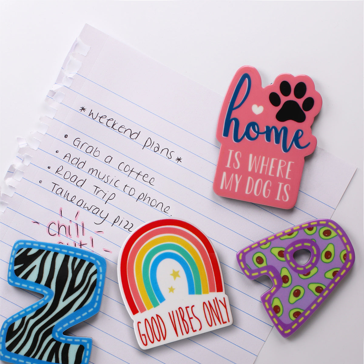 MA162 - Fridge Magnet "Home Is Where My Dog Is"