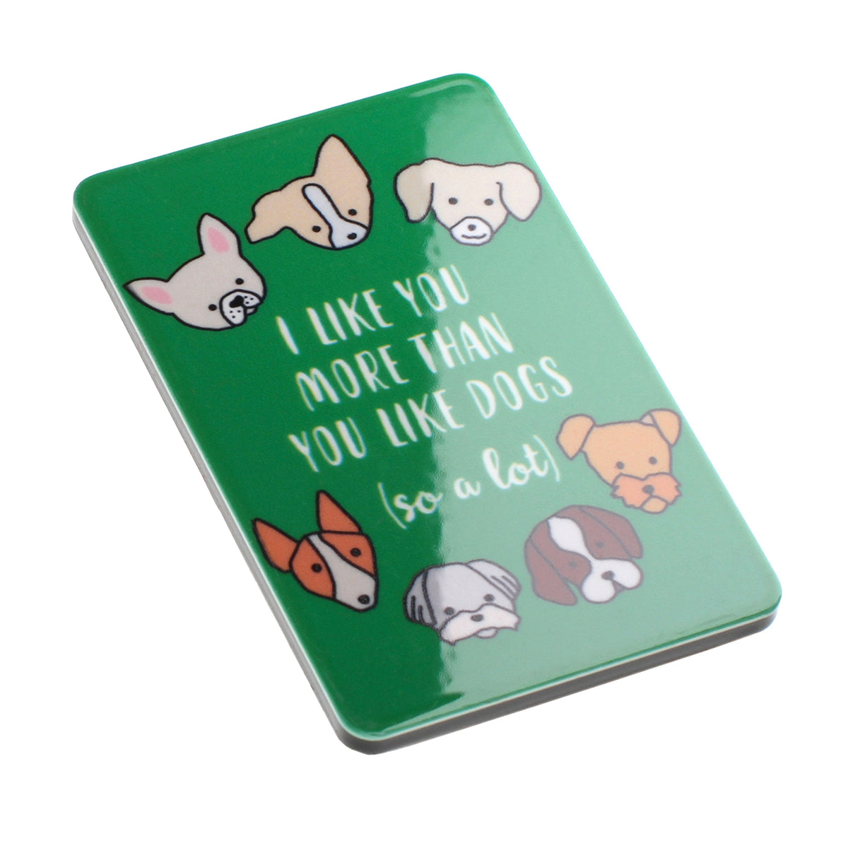 Fridge Magnet "More Than You Like Dogs"