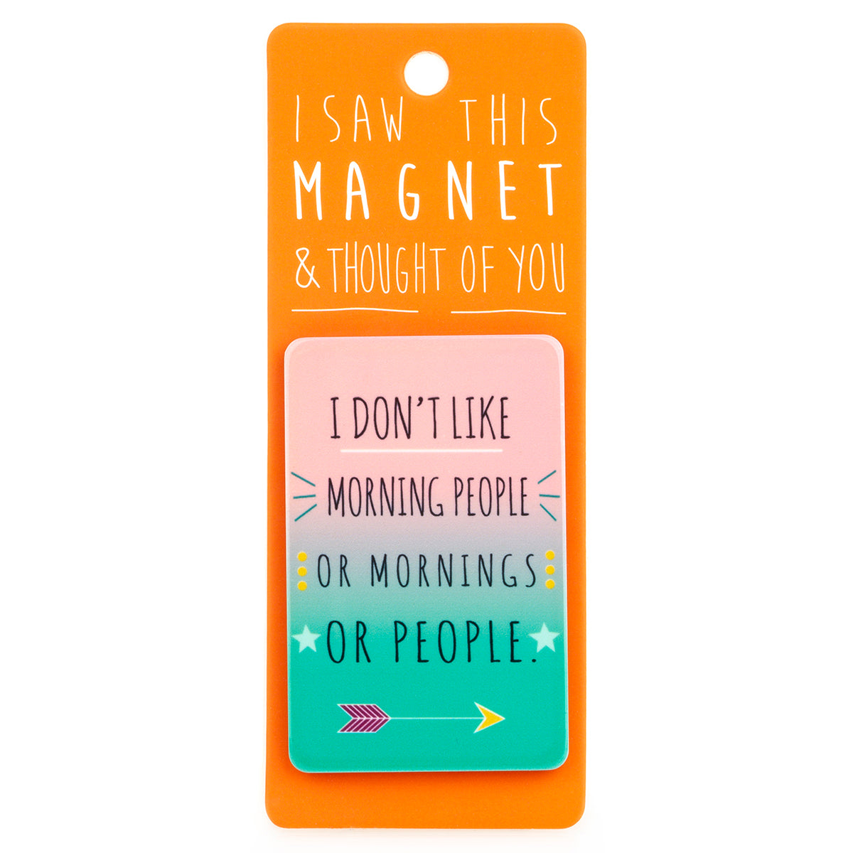 A fridge magnet saying 'I Don’t Like'