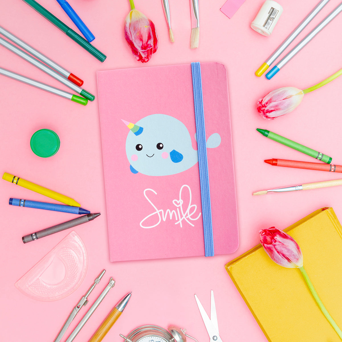 NB061 - Notebook - Smile Narwhal