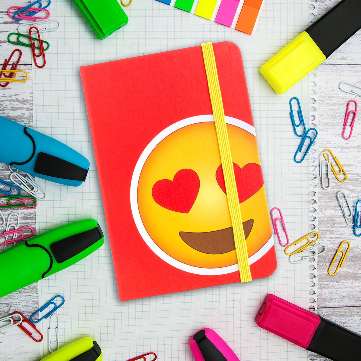 NB093 - Notebook - Heart Eyes Emoji