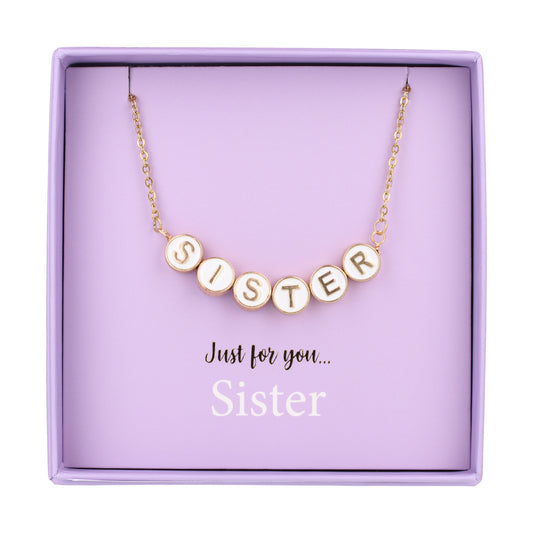 NE002 - Just For Personalised Necklace - Sister