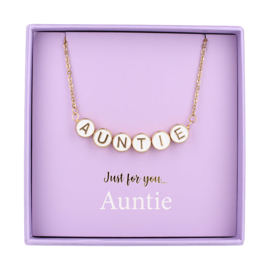 Just For Personalised Necklace - Auntie