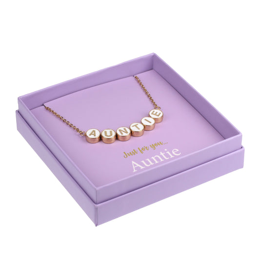 Just For Personalised Necklace - Auntie
