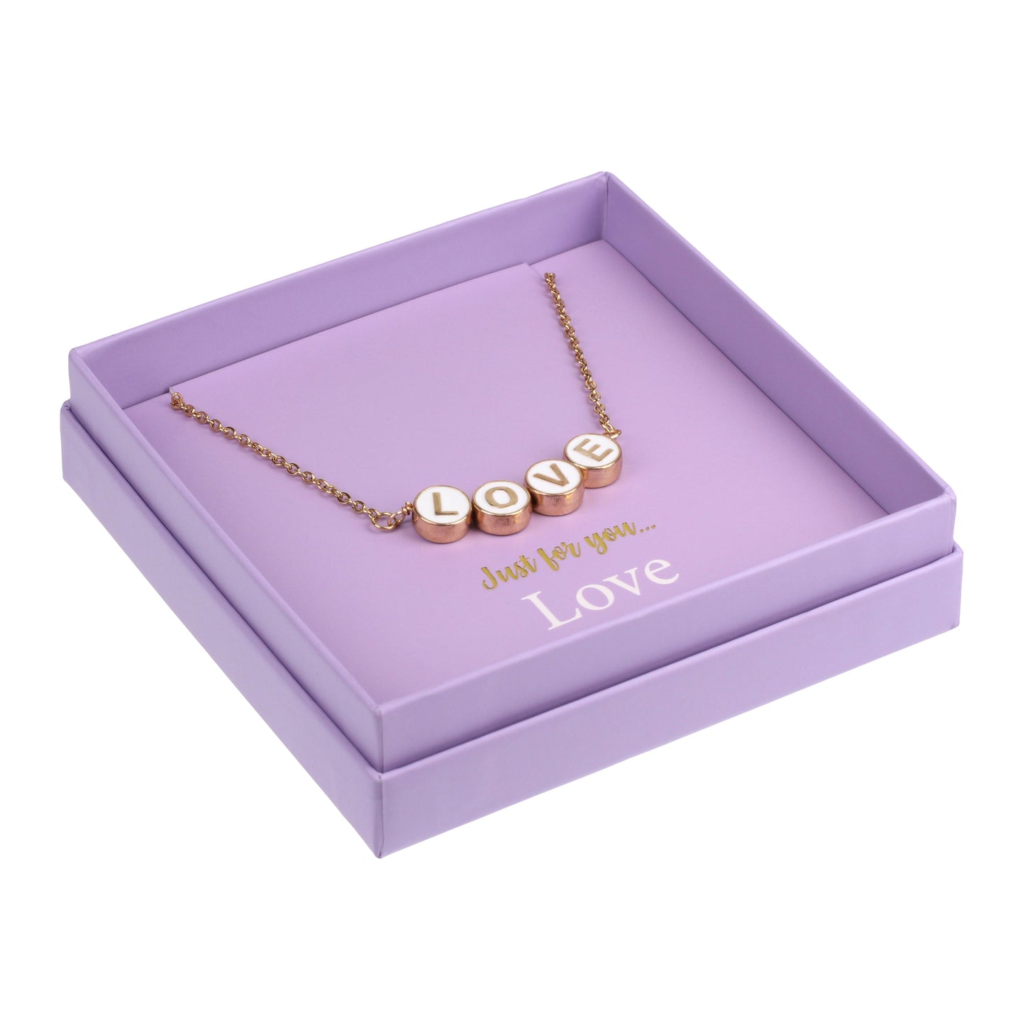 NE008 - Just For Personalised Necklace - Love