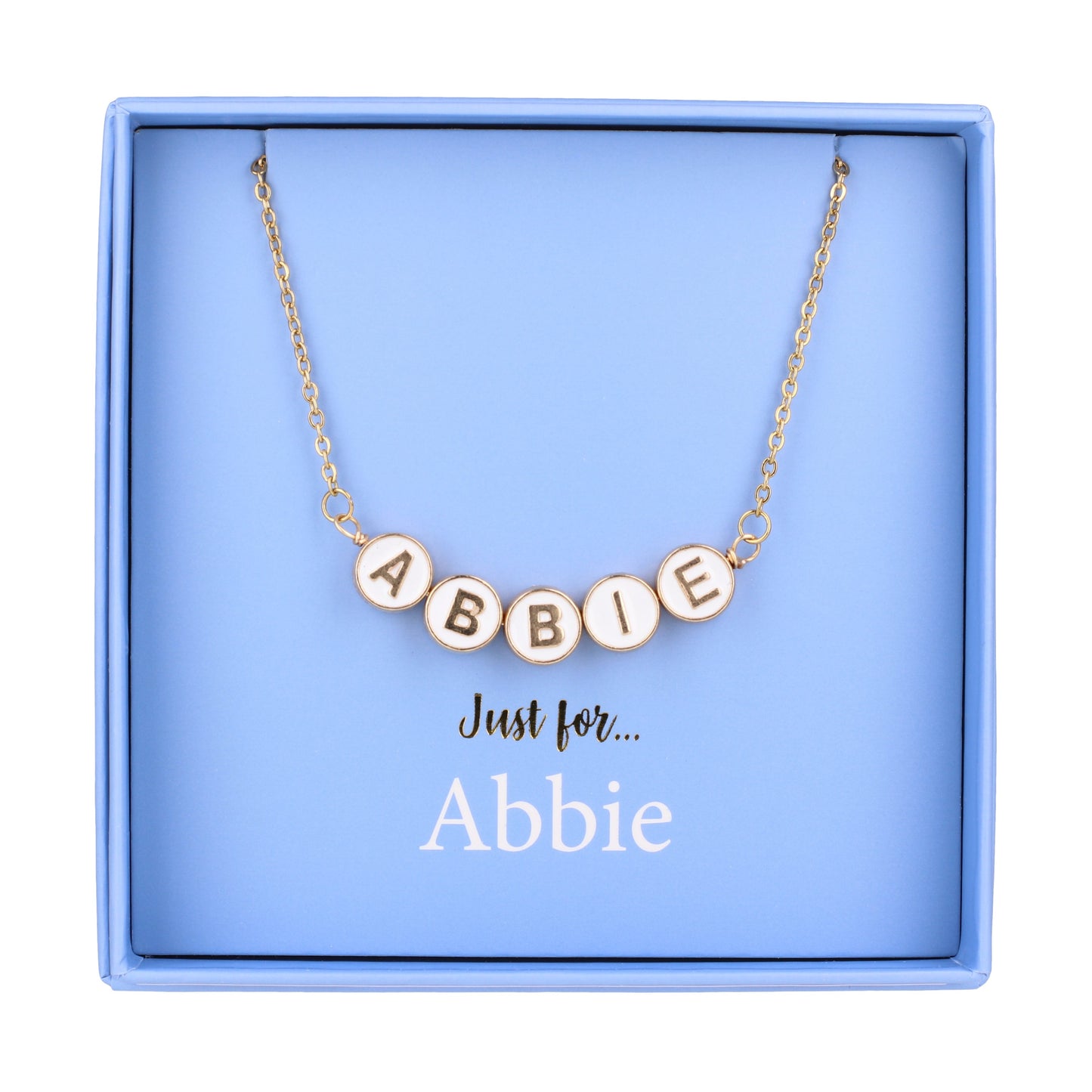 Just For Personalised Necklace - Abbie