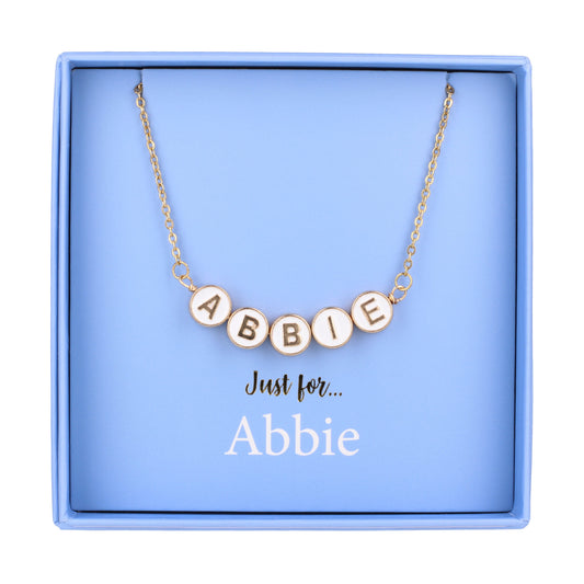 Just For Personalised Necklace - Abbie