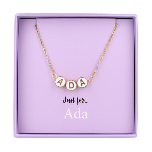 Just For Personalised Necklace - Ada