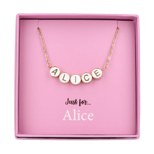 Just For Personalised Necklace - Alice