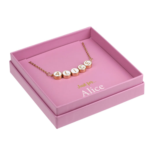 Just For Personalised Necklace - Alice