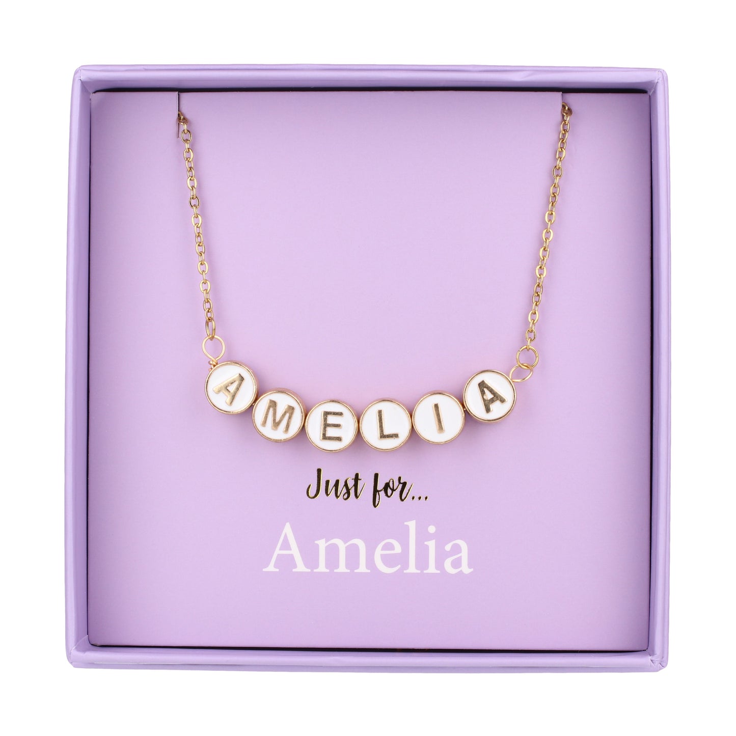 NE017 - Just For Personalised Necklace - Amelia